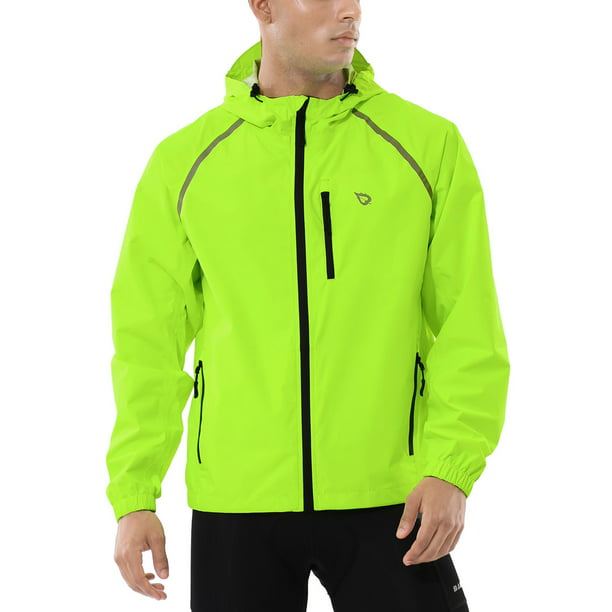 Cycling Hoodie Jacket Reflective Windproof Vest Bike Riding Sports Mens Green